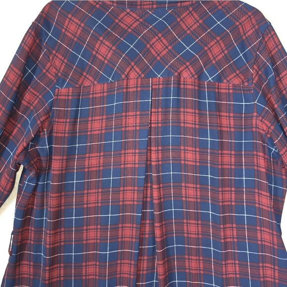 City Chic Plaid Button-Up Shirt Dress – Size Medium/18 (NWT) - Picture 8 of 16